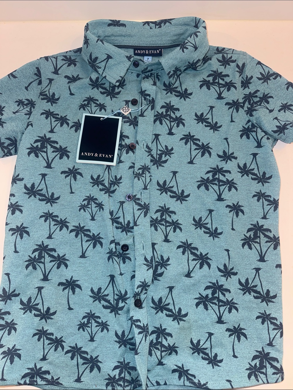 Andy & Evan Palm Tree Button Down